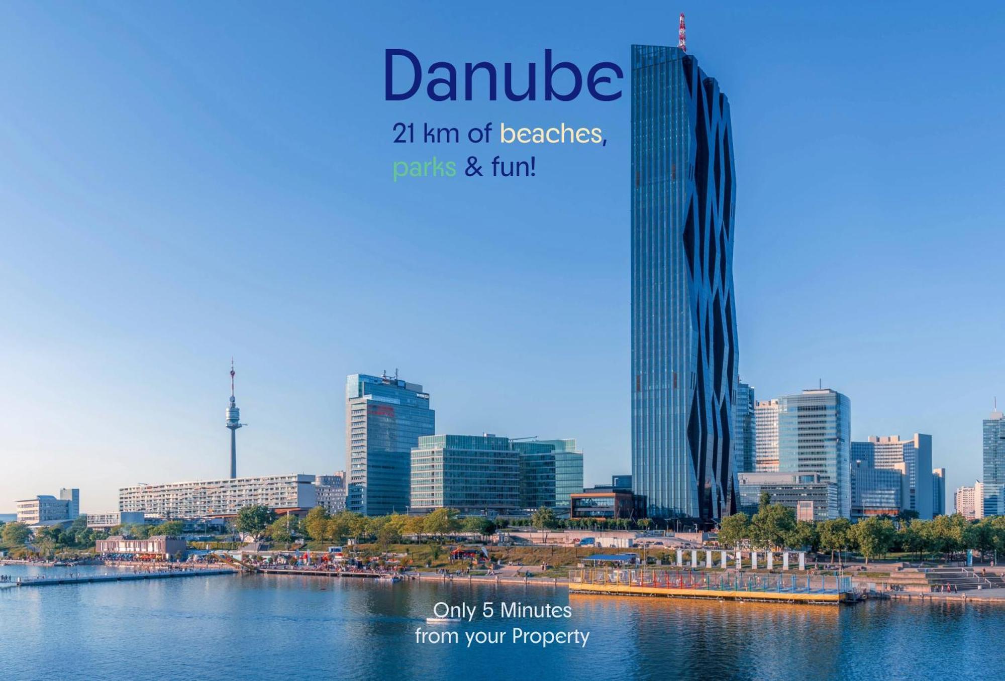 Welcoming 2Br Apt. Near Danube & Millenium Tower Wien Eksteriør bilde